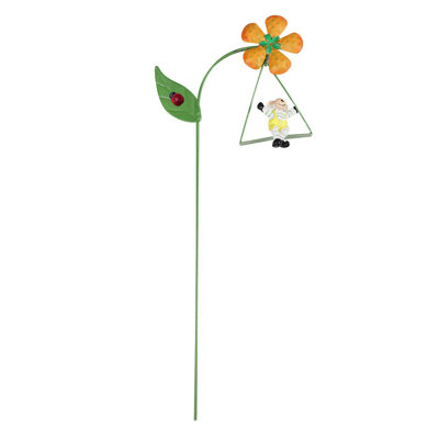 Artificial Flower Potted Flower Pot Plug-in Metal Small Garden Pile For Decoration Of Outdoor Garden Yard
