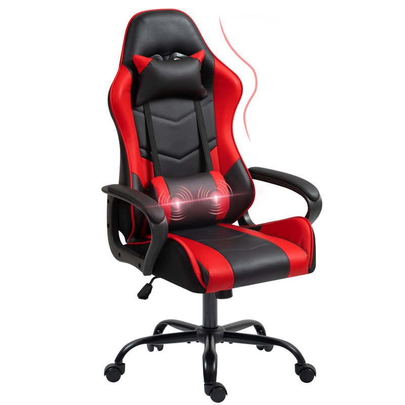 Ebern Designs Gaming Chair, Ergonomic Video Game Chair With Massage Lumbar Support & Rocking High Back , 360° Swivel Computer Gamer Chair For Gaming Or Office, Height Adjustable,
