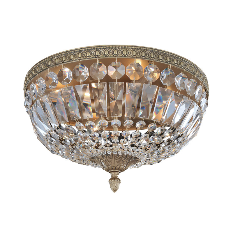 Lemire 4 LT transparent encastré Allegri, Or antique