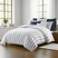 August Stripe Reversible Cotton Duvet Cover Set-505051814-505051835
