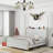 Wingback Upholstered Platform Bed Frame With Galaxy Projector, Diamond Button Headbaord, USB Charger, Music Speaker-277713159-272735464
