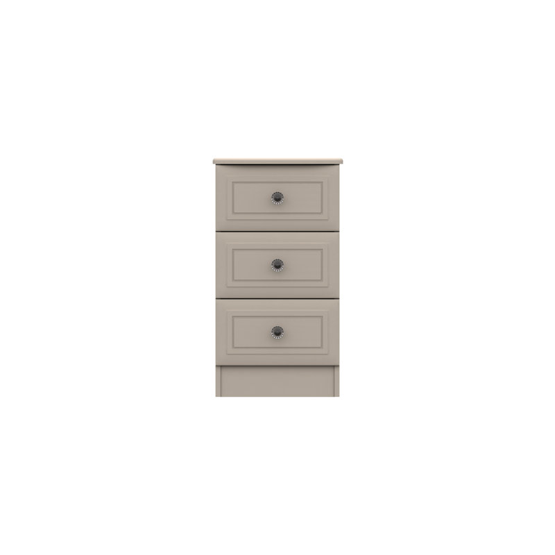 Warminster 38.3cm W Manufactured Wood Bedside Table, Fired Earth