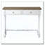 Console à 2 tiroirs blanc antique