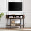 Console 46,4 "avec demi-lune Farmhouse et portes coulissantes cannelées-634391636