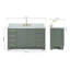 ARIEL TAYLOR 61 IN RECTANGLE SINK VANITY-1964365415-1977495147