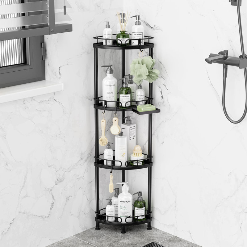 Stainless Steel Shower Caddy, Black