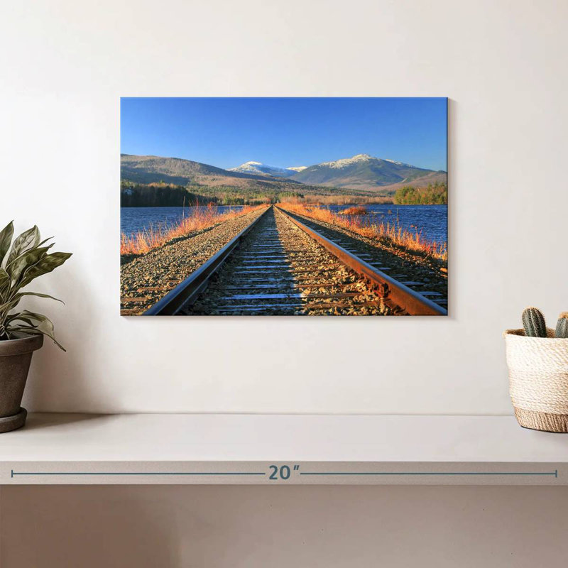 Lilie Androscoggin River Train Tracks, 8" H x 12" W