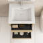 Meuble-lavabo simple 24 po avec comptoir en résine de pierre et tiroirs à fermeture en douceur 24 po-775904049