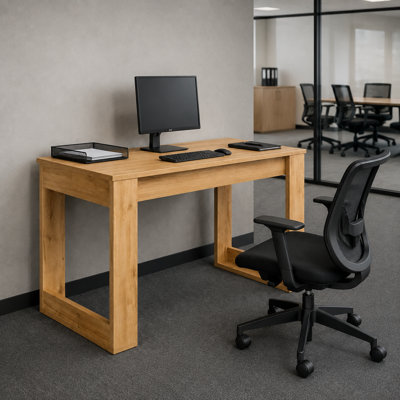 Eulla 28.7" H x 47.2" W Writing Desk, Rectangular Manufactured Wood Home Office Desk