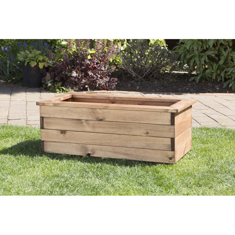 Ferreira Handmade Wood Planter Box, 31.5cm H x 82cm W x 41cm D
