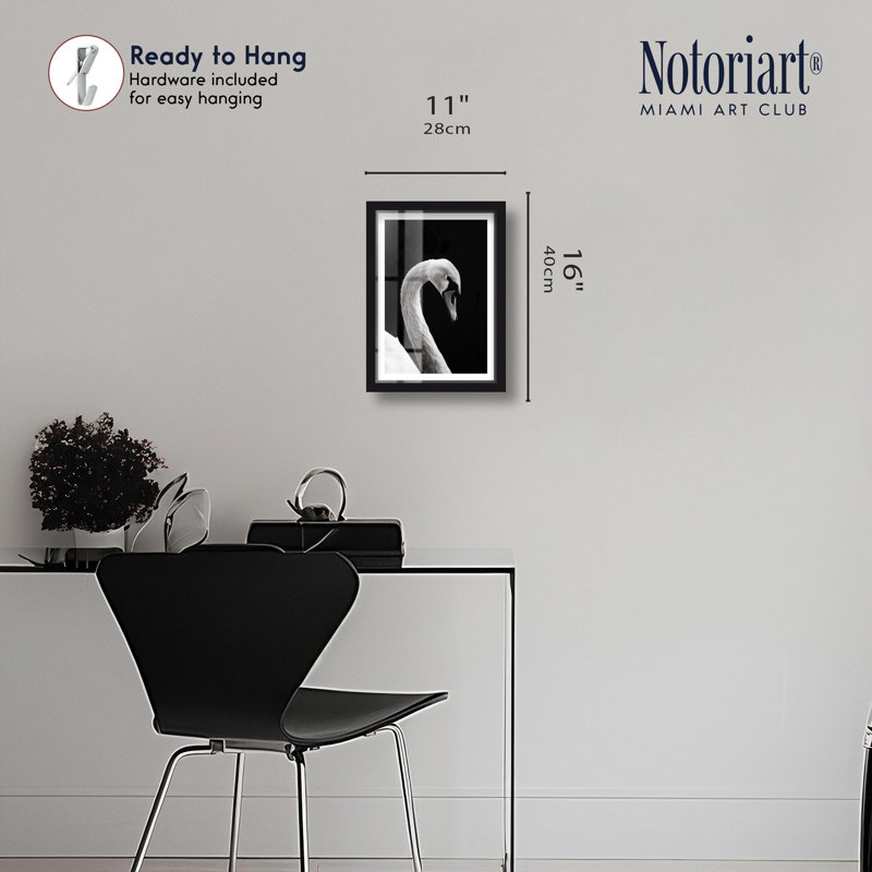«Inverted Quack Shadowbox» par Notoriart, H 16 po x l 11 po, Noir