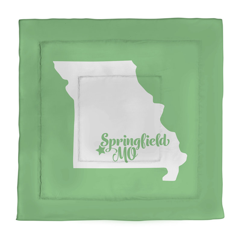 Missouri Polyester Percale Comforter, Green