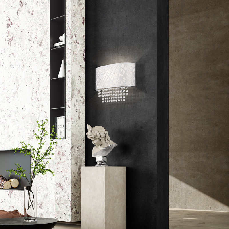 Flush Mounted Sconce, Polished Chrome