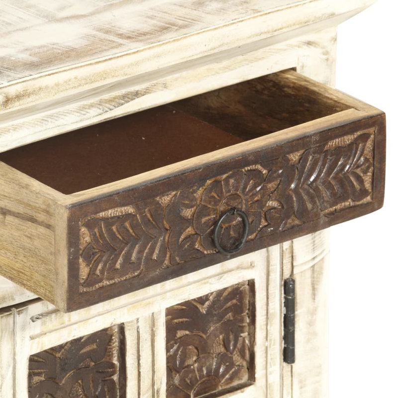 Richlands 40cm W Solid Wood Bedside Table