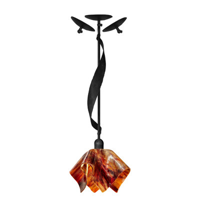 Cowes Handcrafted Glass 1-Light Pendant