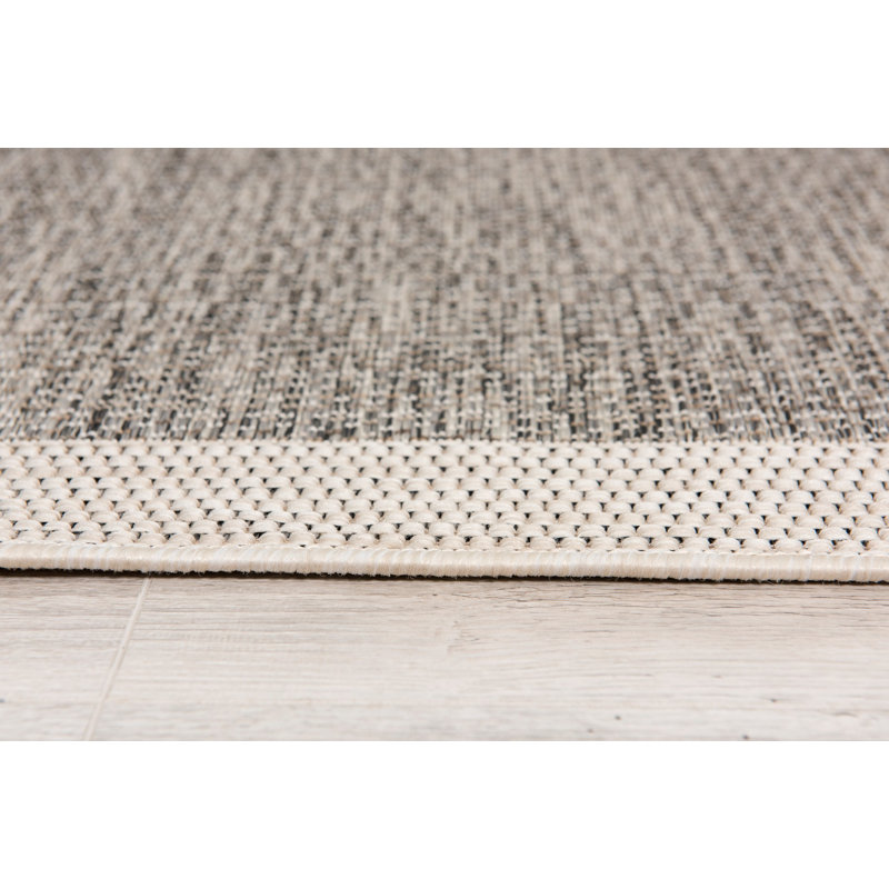 Tapis intérieur / extérieur gris Tinus, Rectangle 8 pi x 10 pi