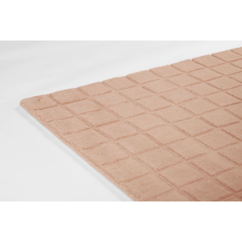  Contour Hand Loomed Wool Geometric Blush Area Rug, Rectangle 2' x 3'