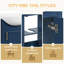 Meuble-lavabo de 20 pouces avec lavabo en céramique, ensemble de meuble-lavabo simple autoportant avec porte à fermeture douce, lavabo en céramique bombé-893630807