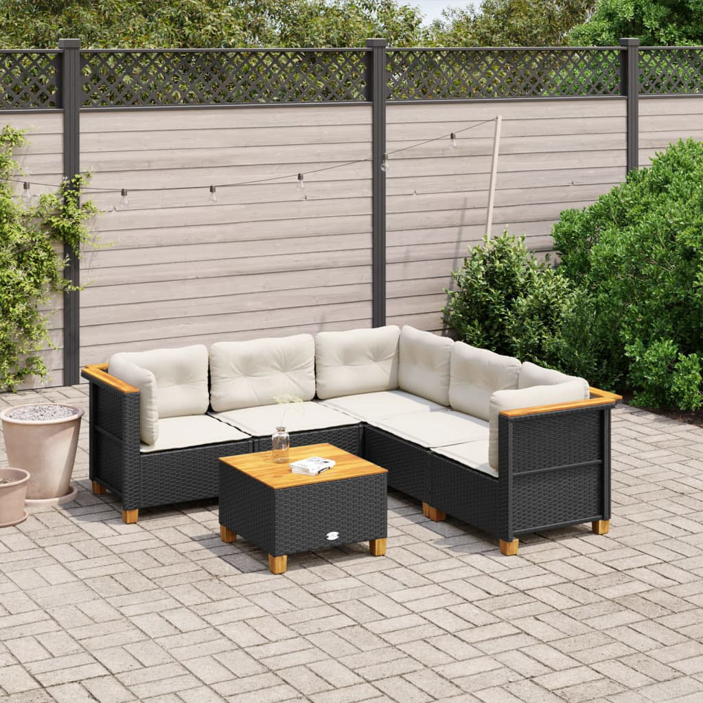 Lounge-Set Bernab aus Polyrattan mit Polster