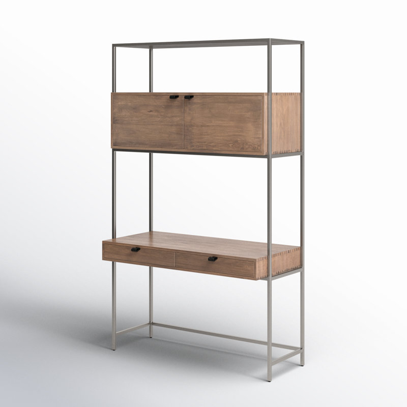 Trey Solid Wood Writing Desk, Auburn Poplar
