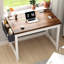 Petit bureau d'ordinateur avec prise de courant, bureau à domicile pour chambre à coucher, bureau d'écriture avec sac de rangement-1690624858-1690624860