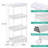 Puck 87.5cm H x 39cm W Utility Cart with Wheels-818001003