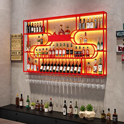 Creative personalized wall-mounted wine rack