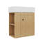 Meuble-lavabo mural 21,6 po avec lavabo et rangement ouvert à gauche-1111216248