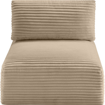 Fauteuil en velours côtelé Carmean Performance