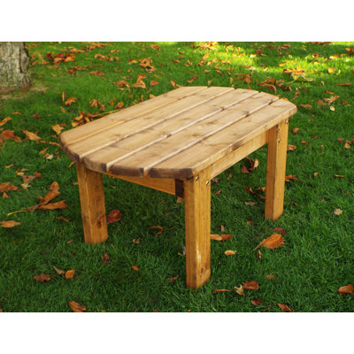 Odaniel Rectangular Solid Wood Outdoor Dining Table - 90 cm W 53 cm D