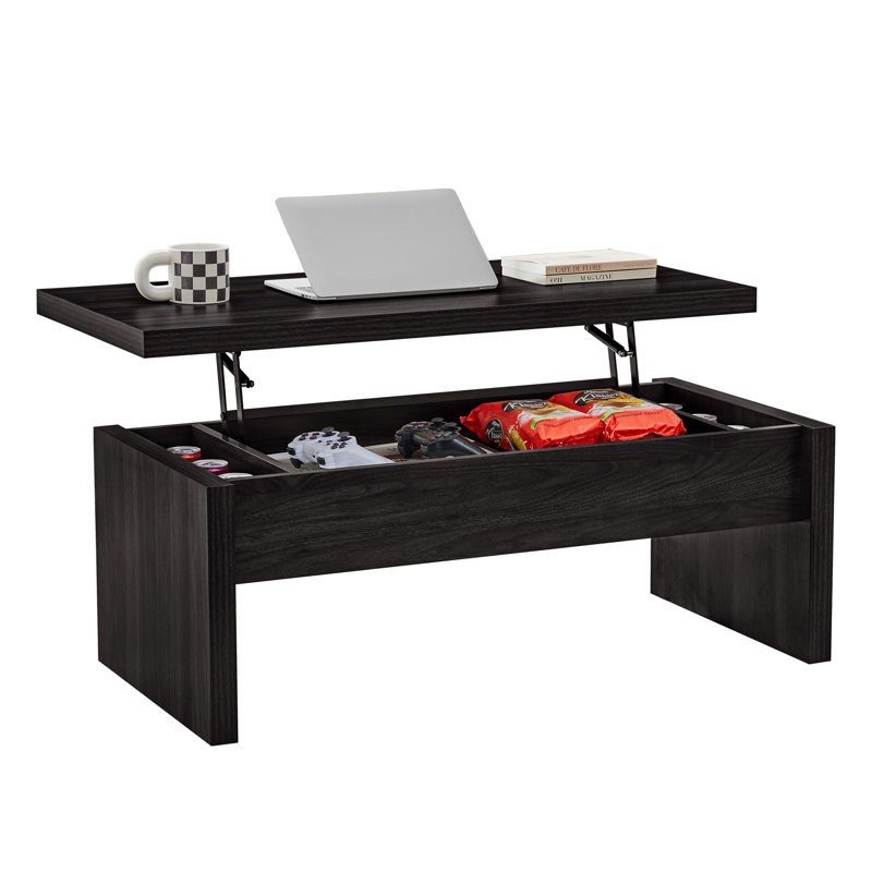 Lift Top Coffee Table With Storage, Black