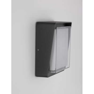 Black Integrated LED Outdoor Flush Mount