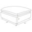 Canapé modulaire rembourré 6 pièces Segoura Ivory