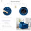 Fauteuil convertible en velours-1030213897