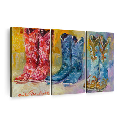 " Cowboy Boots " 3 - Pieces