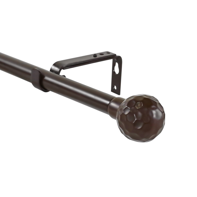 Tringle à rideaux simple Dingess, 84 po à 120 po, Bronze