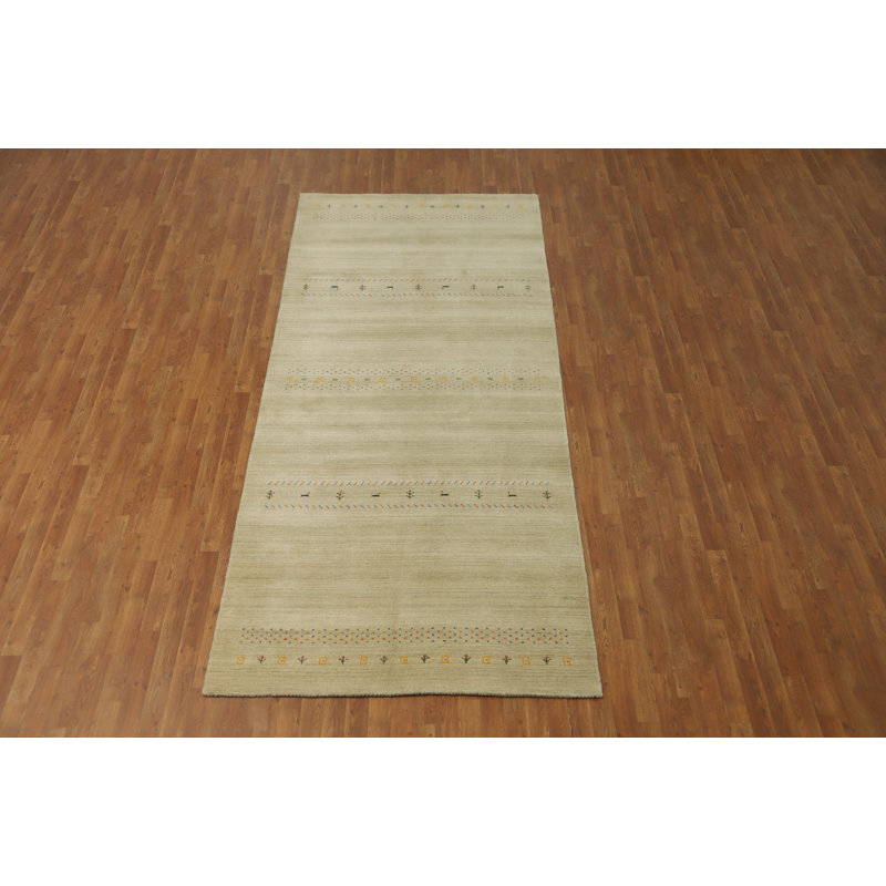 Tapis tribal fait à la main de style terre de Gabbeh 5 x 12
