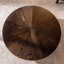 Table basse ronde 31,5 "avec espace de rangement, 31,5", convenant au salon et au bureau, brun