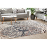 Abbey Floral Cream/Gray Area Rug