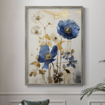 Reproduction encadrée FLORAL Series LVII - bois massif
