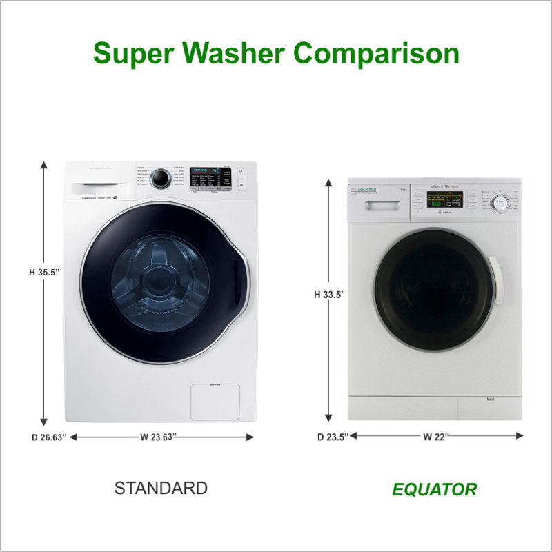 Compact Washer 1.57cf/13lbs FULLY DIGITAL Quiet LED Display 110V
