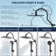Black 10'' High Pressure Rainfall Shower Head Handheld Combo with Extension Arm-125202901