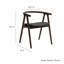 Chaise en cuir et bois Henry-109729063