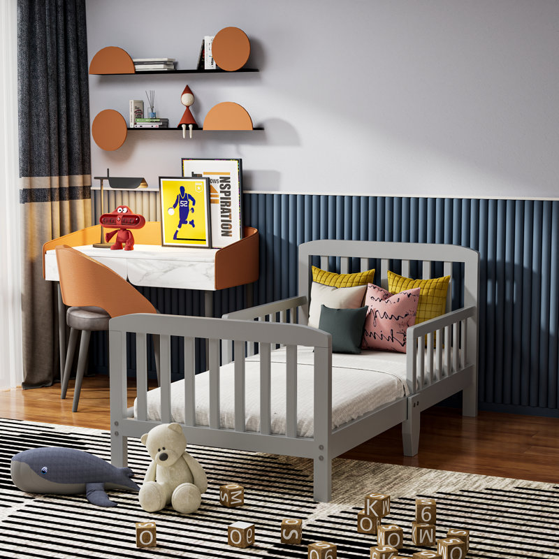 Hinman Kids Toddler Bed Toddler Beds, Gray