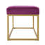 Banc d'entrée moderne capitonné en velours Emerald