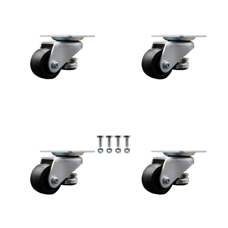 Ensemble de roulettes niveleuses légères en nylon Swvl TP