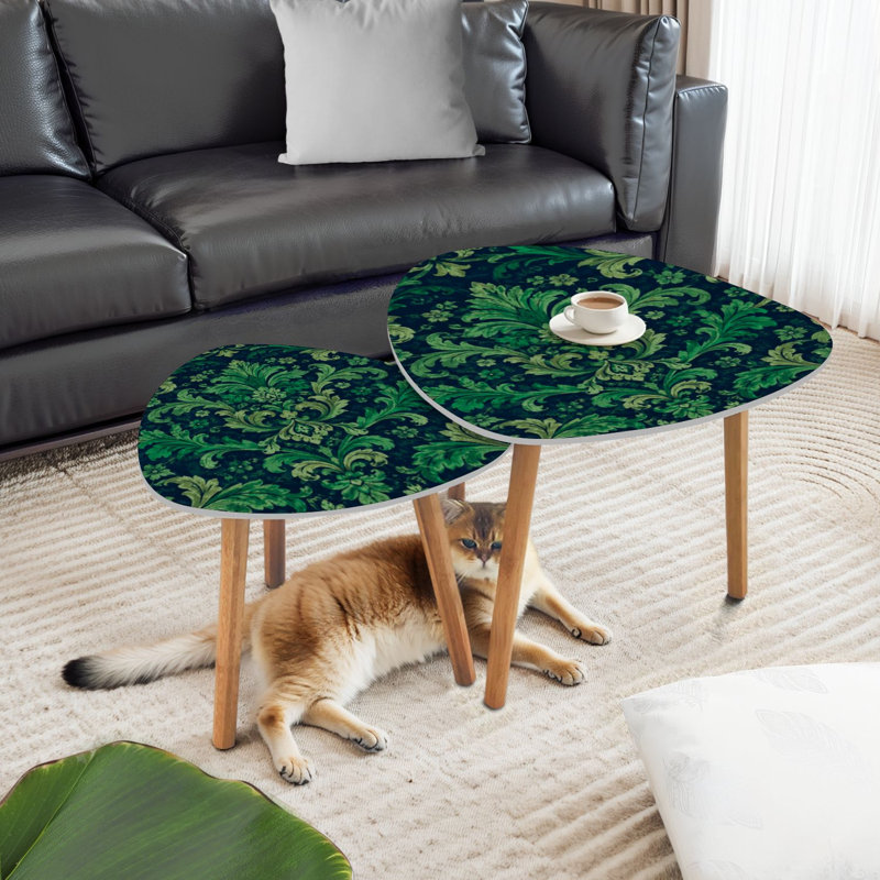 Ensemble de 2 tables basses gigognes Triangle
