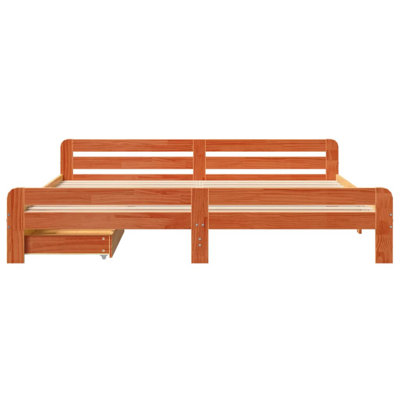 Solid Wood Storage Bed
