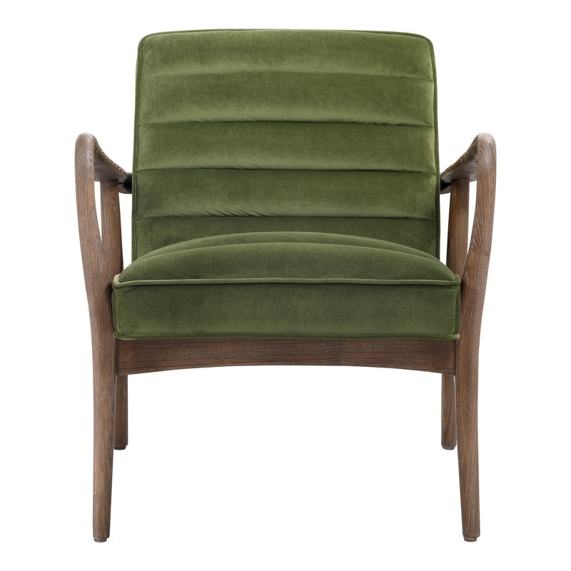 Upholstered Armchair, Green