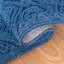 Tapis bleu foncé en laine / coton touffeté à la main Thinh-1351684452
